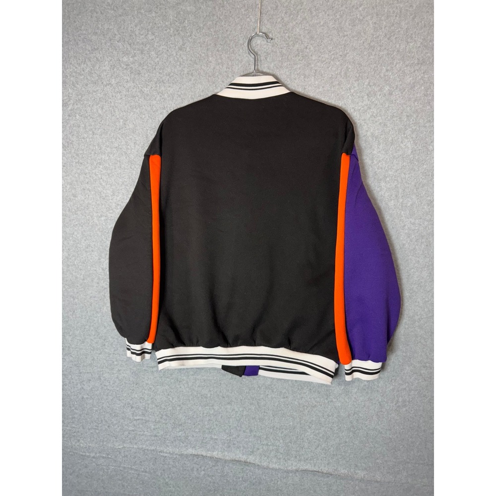 Shein Varsity Jacket Basketball Graphic‎ Color Block Jacket Women's M - Picture 8 of 14